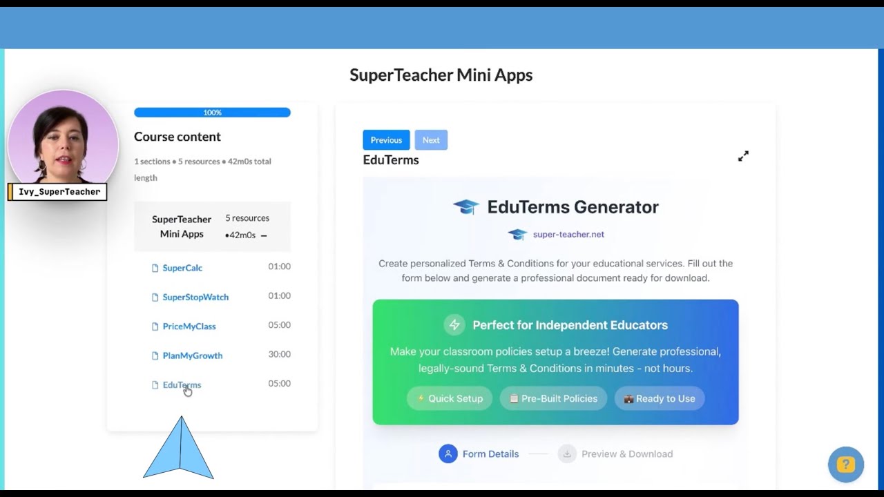 video thumbnail for '24.Classroom Policies Builder - EduTerms| Five Minute Friday with SuperTeacher'