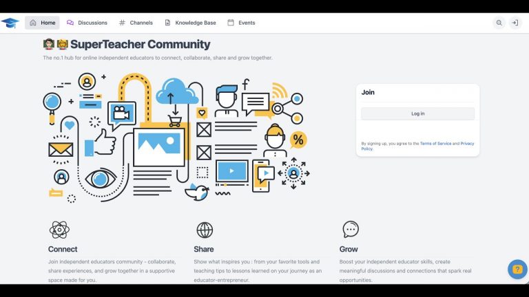 video thumbnail for 'Live Launch: SuperTeacher Community for Independent Educators'