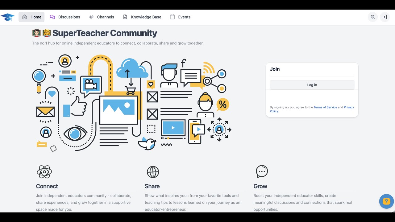 video thumbnail for 'Live Launch: SuperTeacher Community for Independent Educators'
